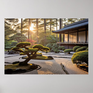 Garden Meditation Serene Tranquil Peace Poster