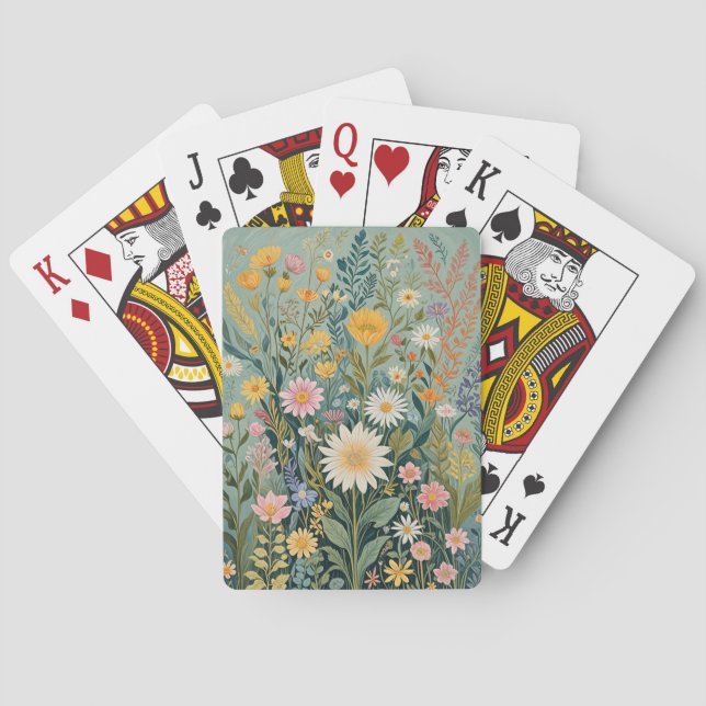 Garden Medley Poker Cards (Back)