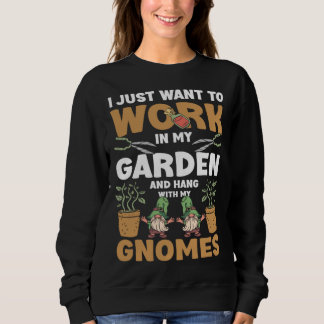 garden miniature yard for garden gnome gnome gade sweatshirt