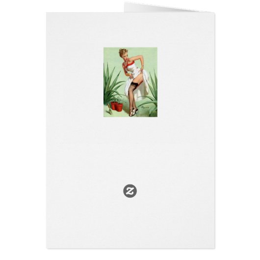 Garden Mishap Pin Up (Back)