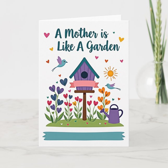 Garden Mothers Day Scene Card (Front)