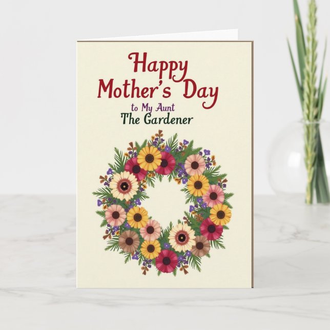Garden Mothers Day Tribute Card (Front)
