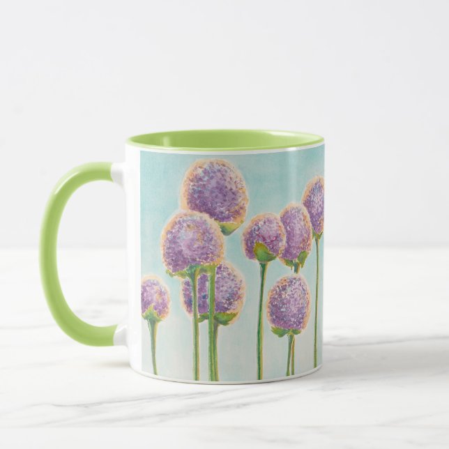 Garden Mug, Purple Sensation Allium Mug (Left)