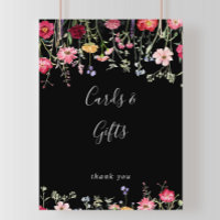 Garden Multicolor Wildflower Cards and Gifts Sign