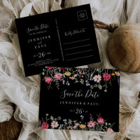 Garden Multicolor Wildflower Save the Date