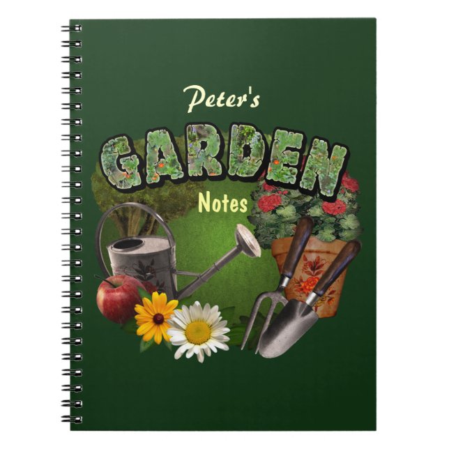 Garden Notes (customizable) Notebook (Front)