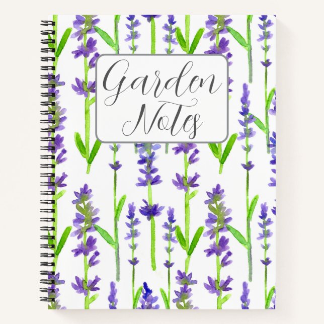 Garden Notes Journal Planner Logbook Lavender (Front)