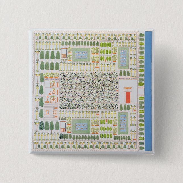 Garden of a High Ranking Egyptian Dignitary, from Button (Front)