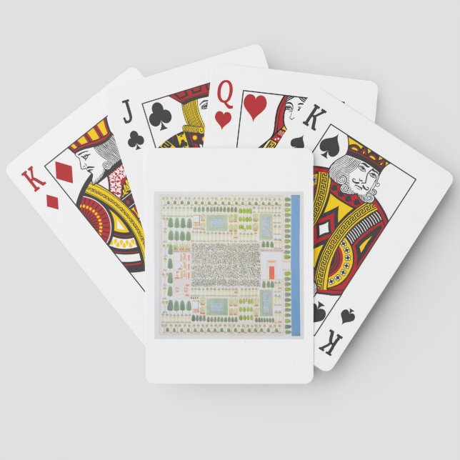Garden of a High Ranking Egyptian Dignitary, from Poker Cards (Back)