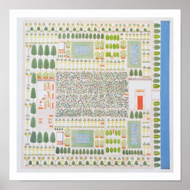 Garden of a High Ranking Egyptian Dignitary, from Poster (Front)