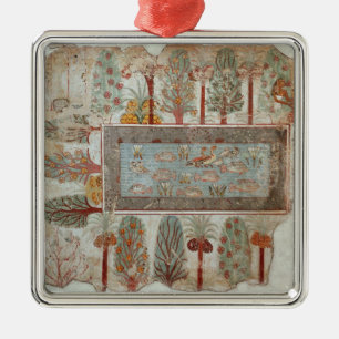 Garden of a private estate with an ornamental metal ornament