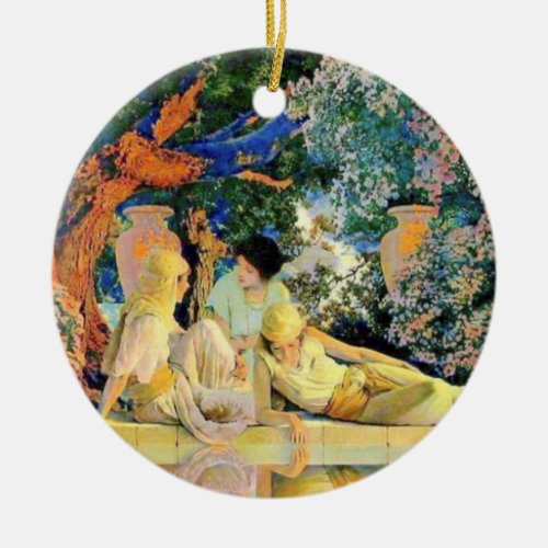 Garden Of Allah By Maxfield Parrish Ceramic Ornament