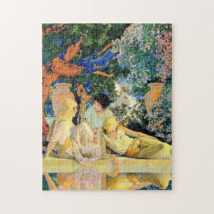Garden Of Allah By Maxfield Parrish Jigsaw Puzzle