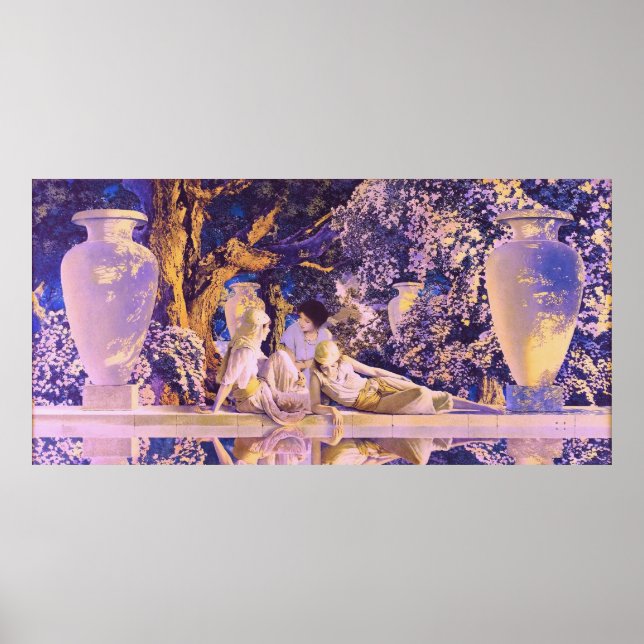 Garden of Allah, by Maxfield Parrish Poster (Front)