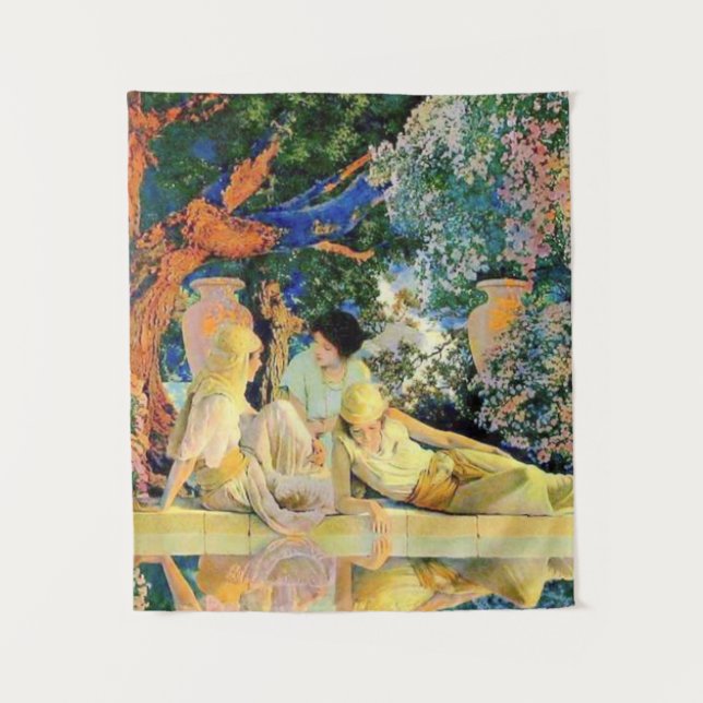 Garden Of Allah By Maxfield Parrish Tapestry (Front)