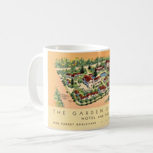 Garden of Allah Hotel Hollywood coffee mug