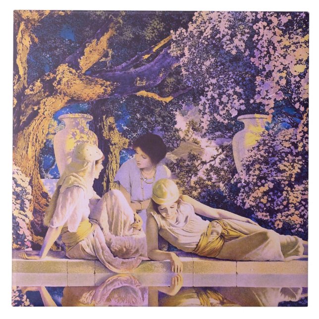 Garden of Allah - Large Ceramic Tile (Front)