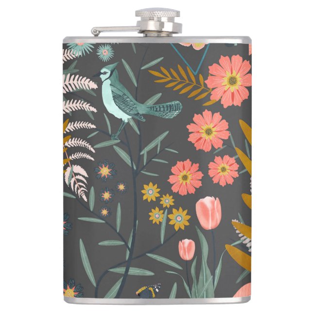 Garden of birds flask (Front)
