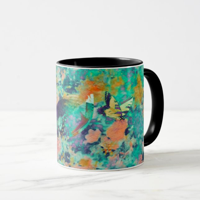 Garden of Butterflies & a Feather  Mug (Front Right)