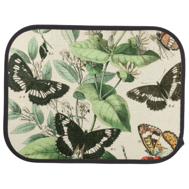Garden of Butterflies and Flowers Car Floor Mat (Rear)