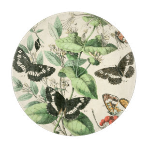 Garden of Butterflies and Flowers Cutting Board