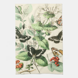 Garden of Butterflies and Flowers Kitchen Towel
