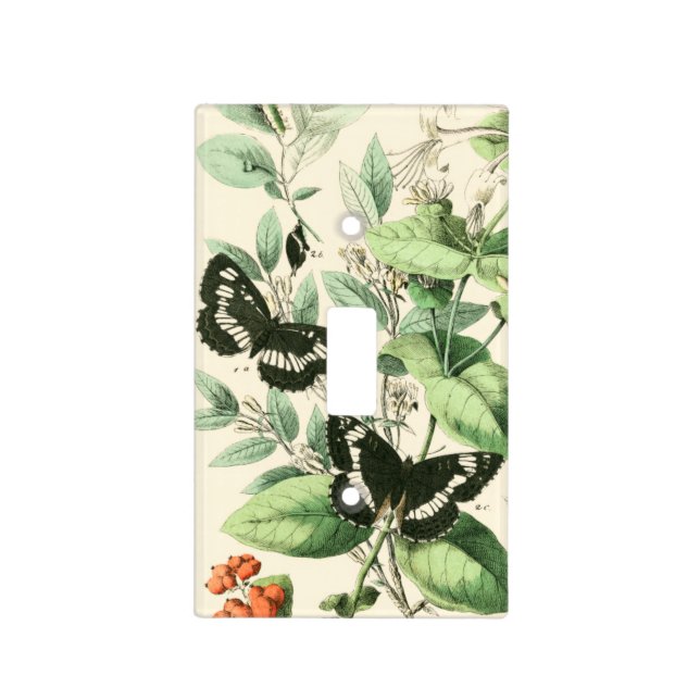 Garden of Butterflies and Flowers Light Switch Cover (Front)