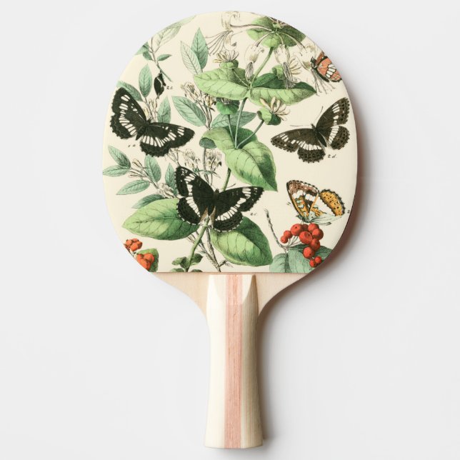 Garden of Butterflies and Flowers Ping-Pong Paddle (Front)