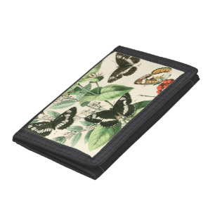 Garden of Butterflies and Flowers Tri-fold Wallet