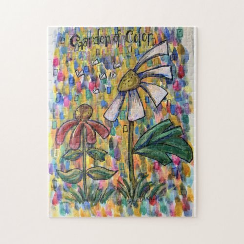 Garden of Color Floral Art Puzzle