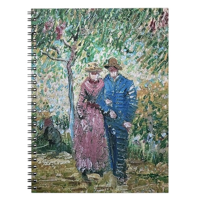 Garden of Courting Couples Van Gogh Painting   Notebook (Front)