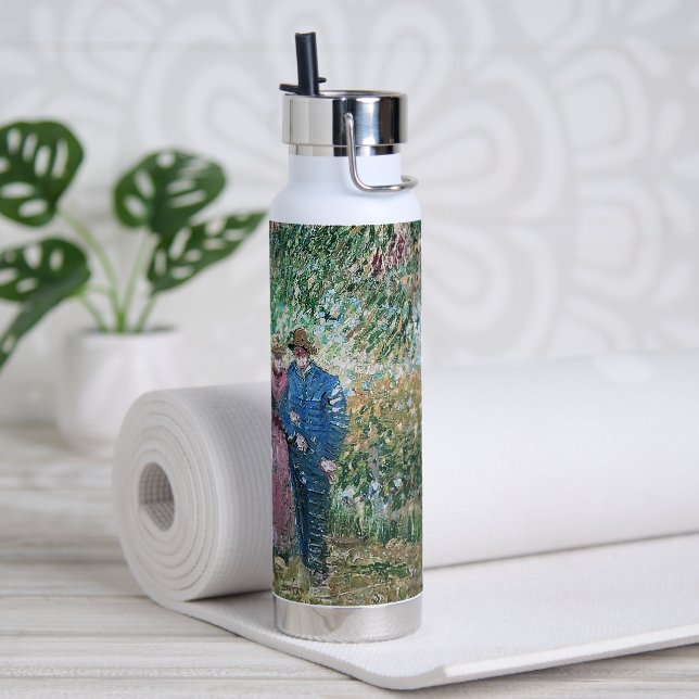 Garden of Courting Couples Van Gogh Painting  Water Bottle (Yoga)