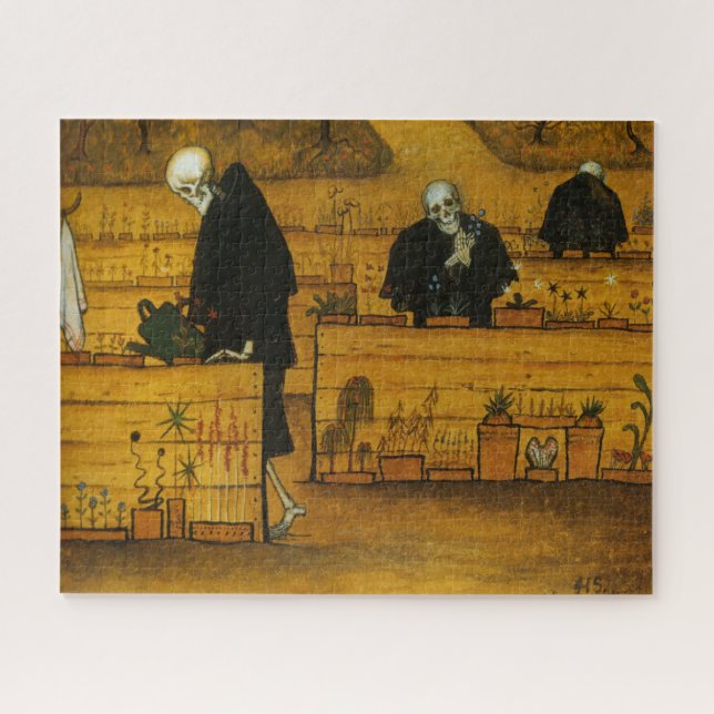Garden of Death (by Hugo Simberg) Jigsaw Puzzle (Horizontal)
