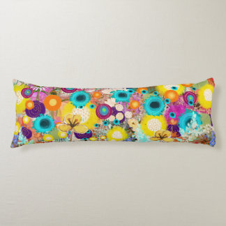 Garden of Dreams - Nature Inspired Floral Art - Body Pillow