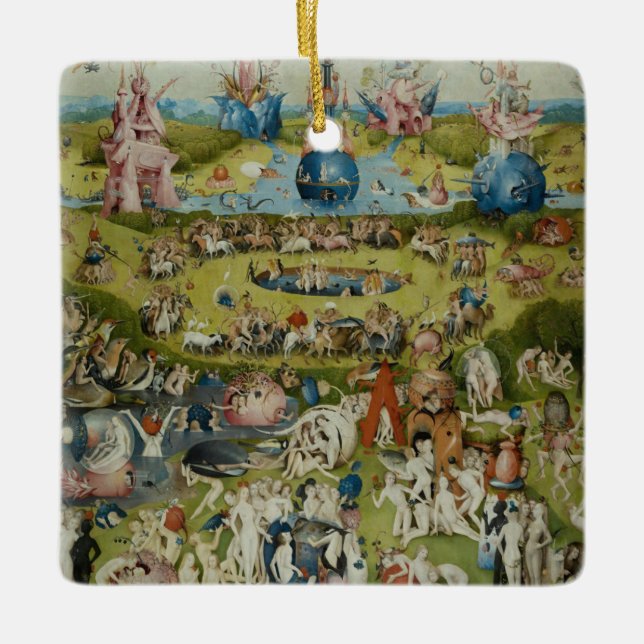 Garden of Earthly Delights, 1490-1500 Ceramic Ornament (Front)
