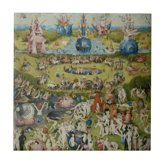 Garden of Earthly Delights, 1490-1500 Ceramic Tile (Front)