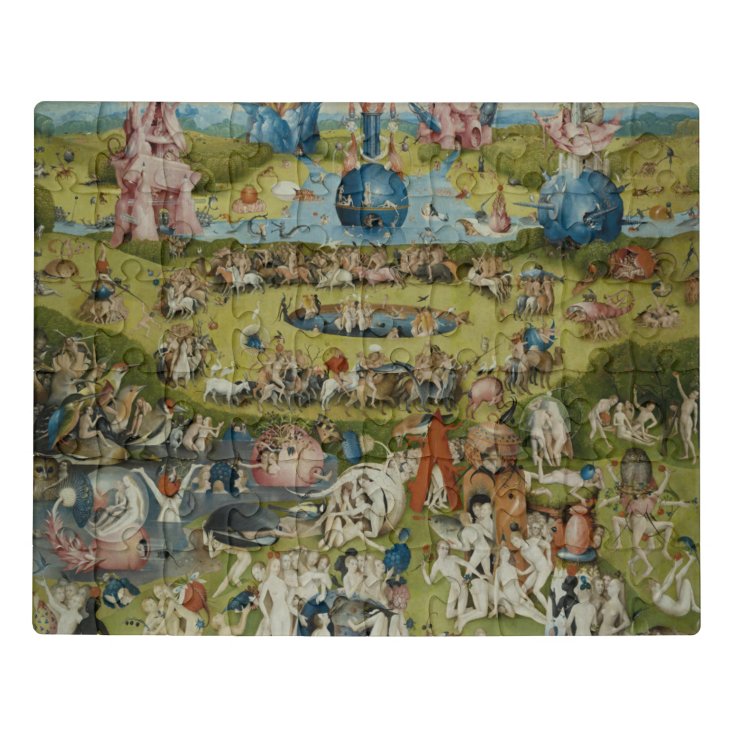 Garden of Earthly Delights, 14901500 Jigsaw Puzzle Zazzle