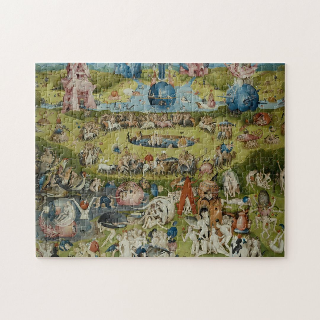 Garden of Earthly Delights, 14901500 Jigsaw Puzzle Zazzle