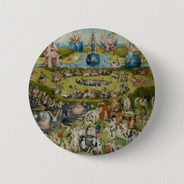 Garden of Earthly Delights, 1490-1500 Pinback Button (Front)