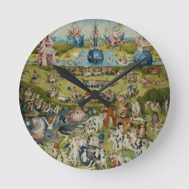 Garden of Earthly Delights, 1490-1500 Round Clock (Front)