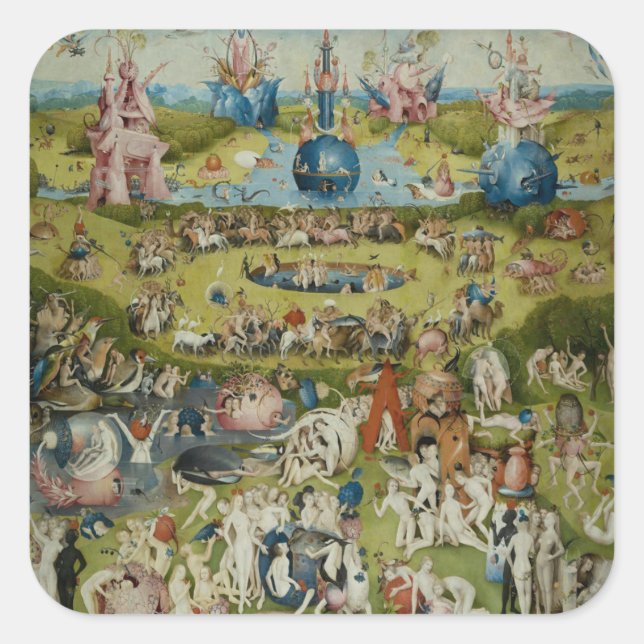 Garden of Earthly Delights, 1490-1500 Square Sticker (Front)