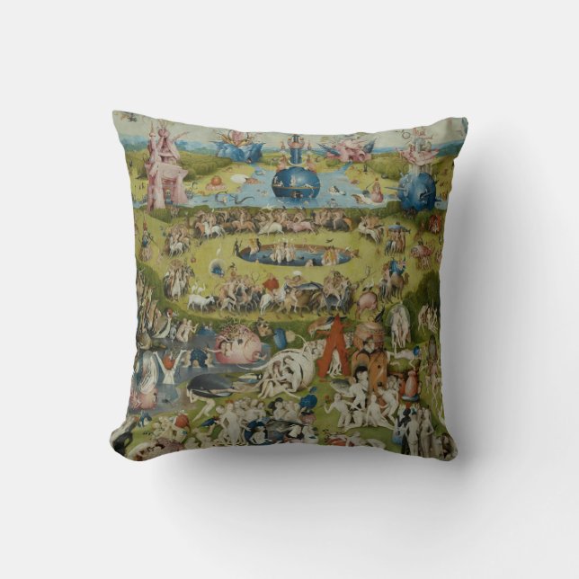 Garden of Earthly Delights, 1490-1500 Throw Pillow (Front)