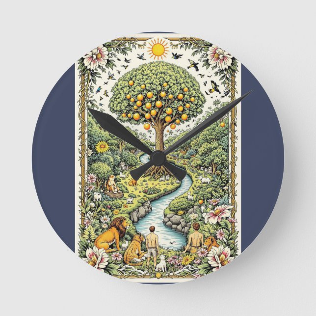 Garden of Eden – Eternal Origins Round Clock (Front)