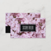 Garden of Eden | Exquisite Flowers, Black Frame Business Card (Front/Back)