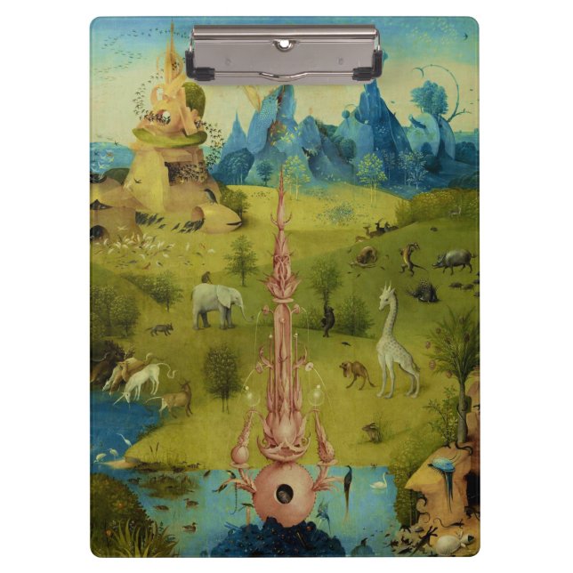 Garden of Eden - Hieronymus Bosch Clipboard (Front)
