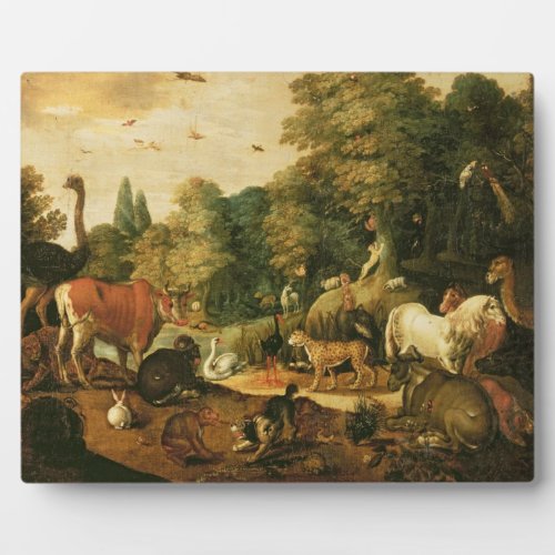 Garden of Eden oil on canvas Plaque