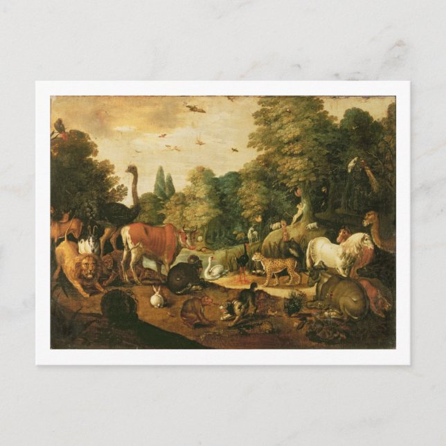 Garden of Eden (oil on canvas) Postcard (Front)