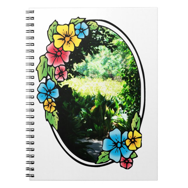Garden of Eden with Colorful Frame Notebook (Front)