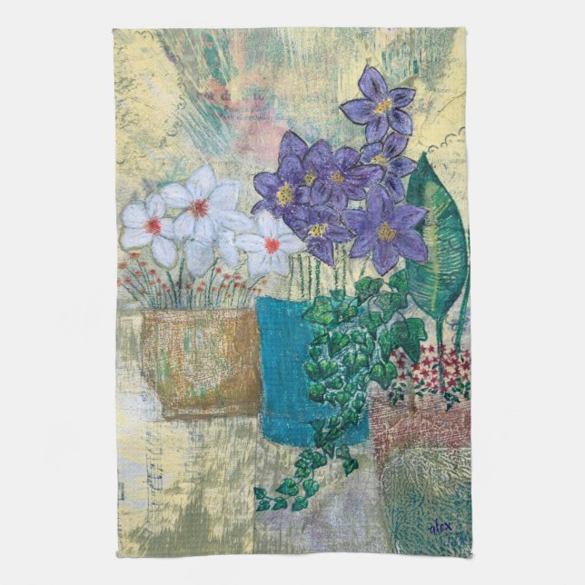 Garden of Flowers Kitchen Towel (Vertical)