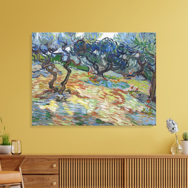Garden of Gethsemane, Mount of Olives by van Gogh Canvas Print (Insitu(LivingRoom))